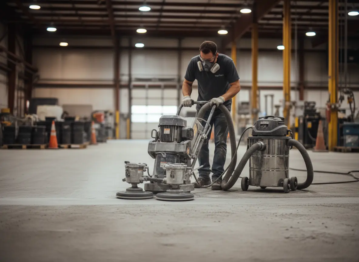 Surface preparation using diamond grinding for epoxy flooring