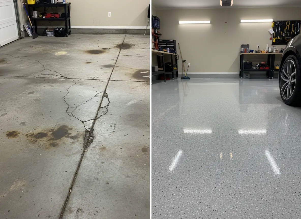 Before & After Concrete restoration