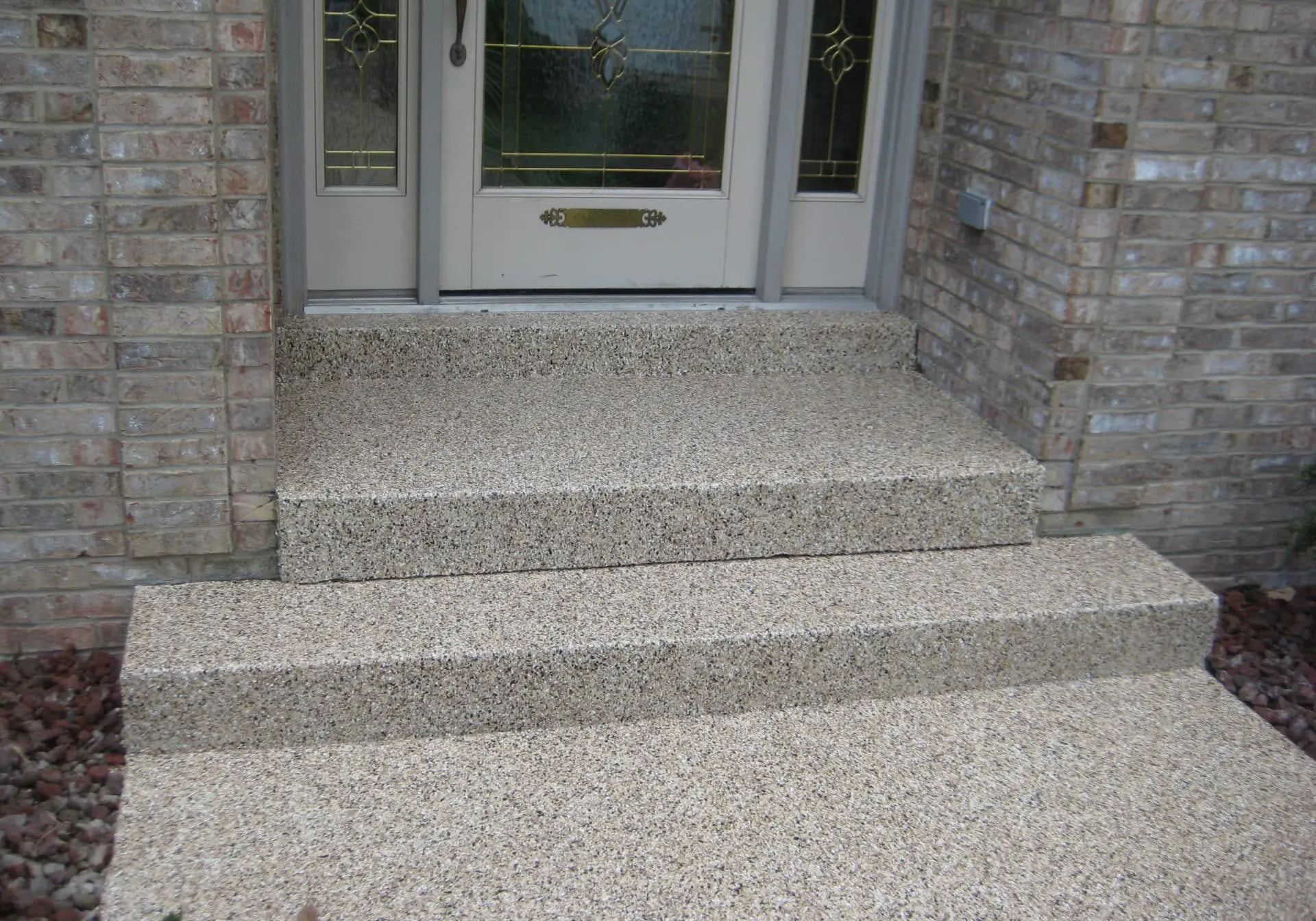 Residential steps landscape